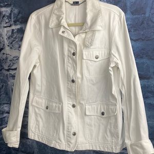 Chaps Denim zippered Utility jacket